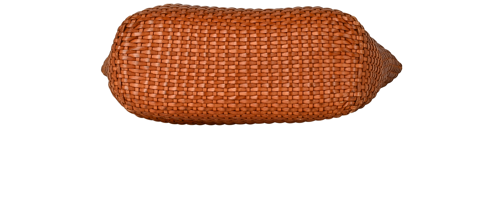 Bamboo Weaved Shoulder Bag, &pound;295, Handbags, Brown, Leather, Top view